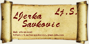 LJerka Savković vizit kartica